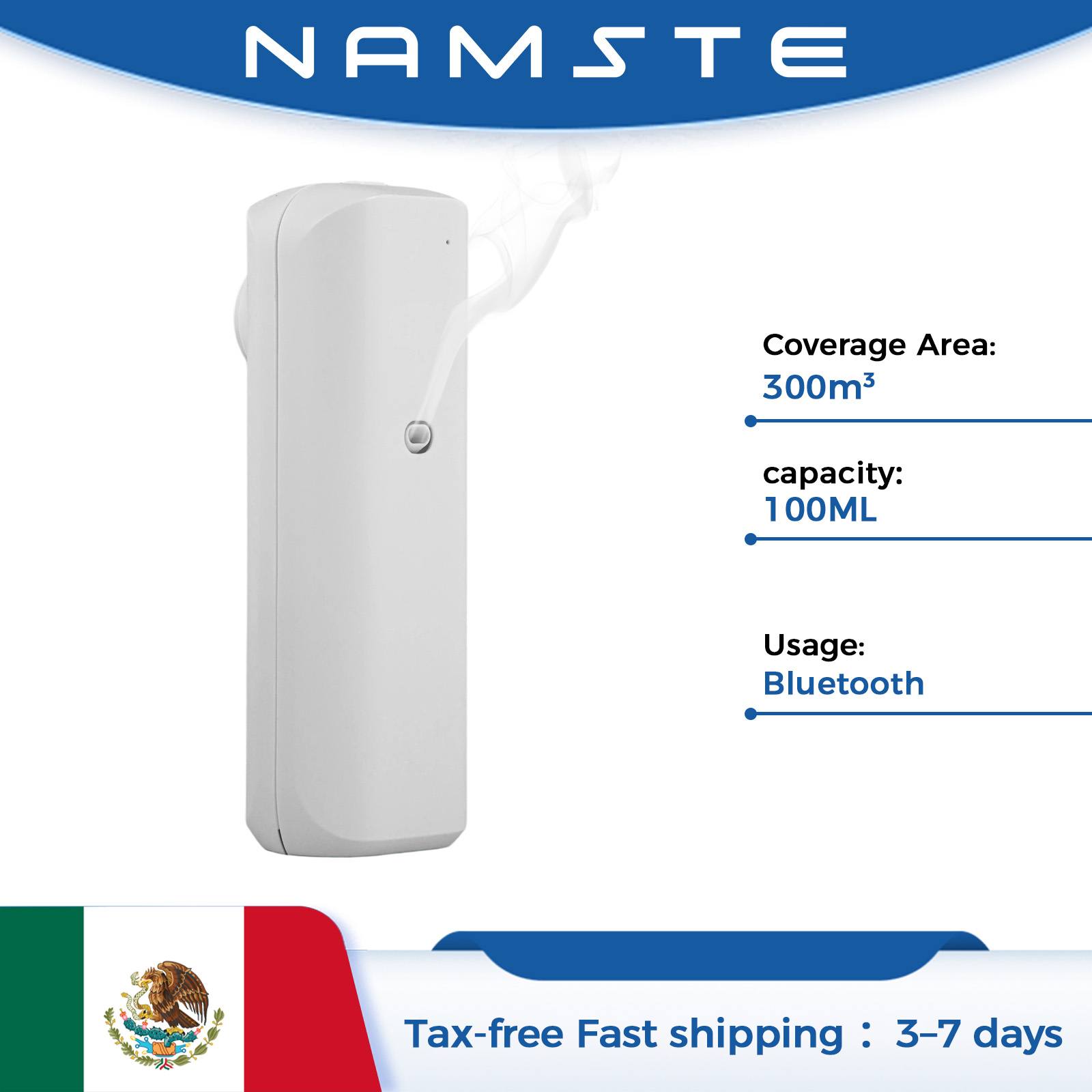Home Fragrance Oil Diffuser - NAMSTE Aromatic Oil Diffuser Bluetooth Fragrance