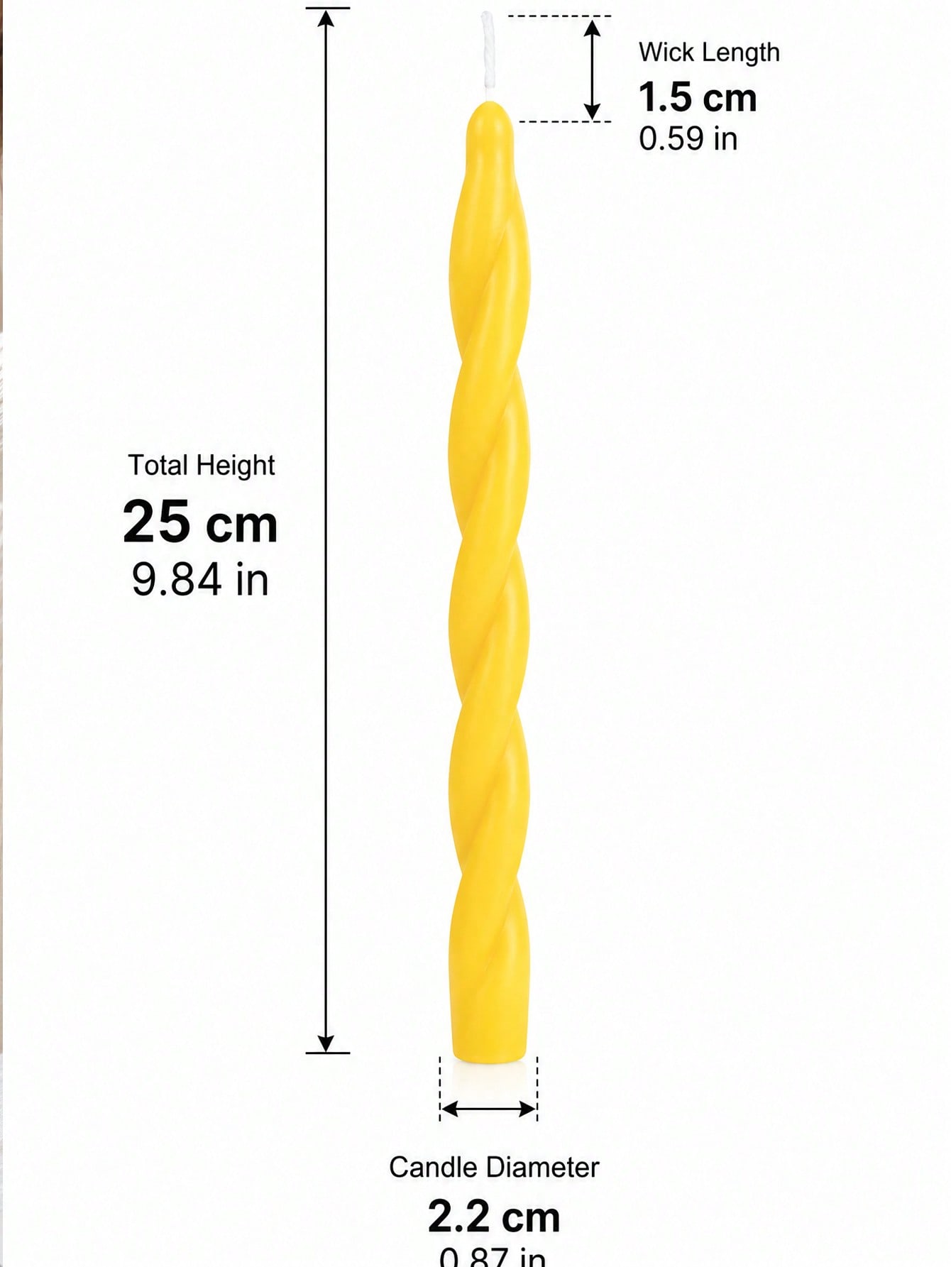 4pcs Set New Yellow Twisted Fr - Home Fragrance Candles review and price
