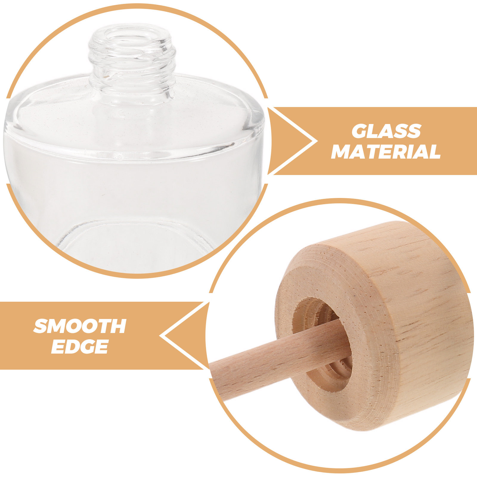 2Pcs Clear Glass Reed Diffuser - Home Fragrance Oil Diffuser review and price