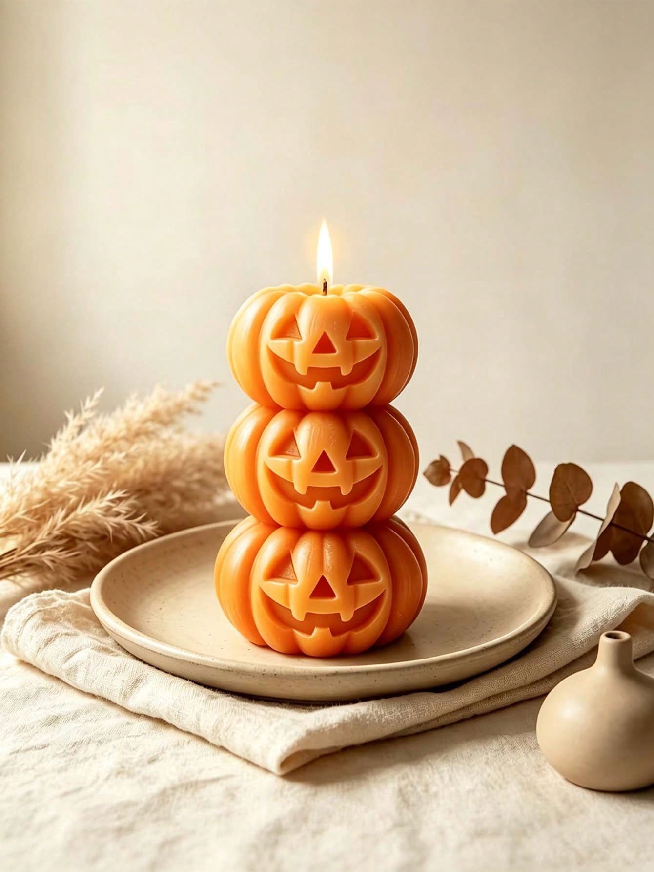 1pc Halloween 3-Layer Pumpkin  - Home Fragrance Candles review and price