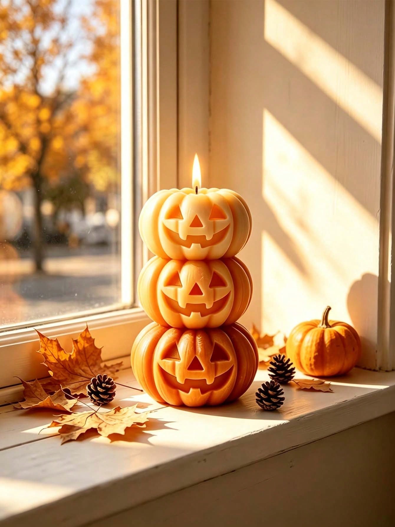 1pc Halloween 3-Layer Pumpkin  - Home Fragrance Candles review and price