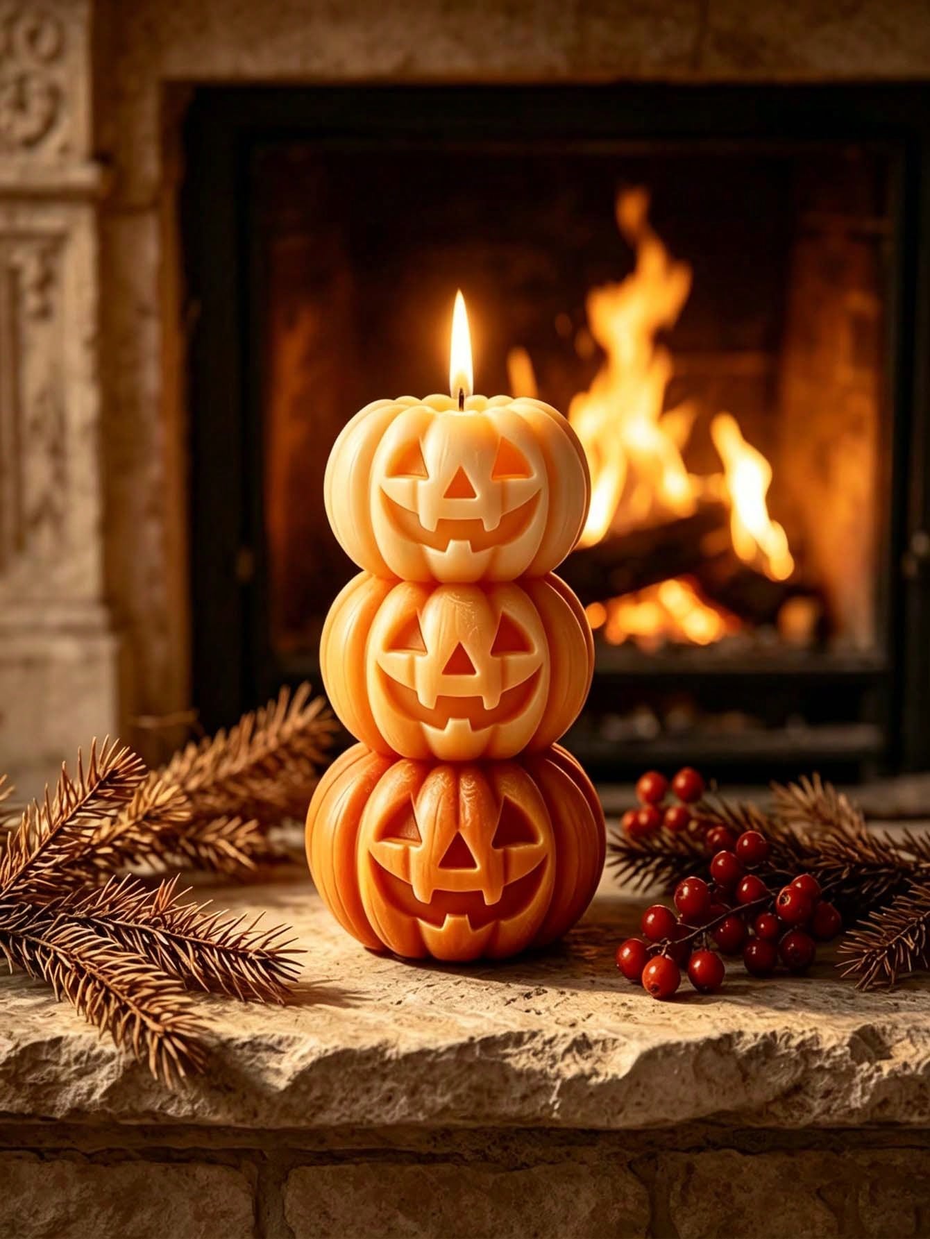 1pc Halloween 3-Layer Pumpkin  - Home Fragrance Candles review and price